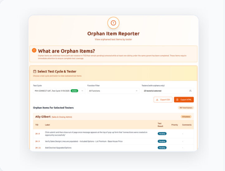 Orphan Item Detection