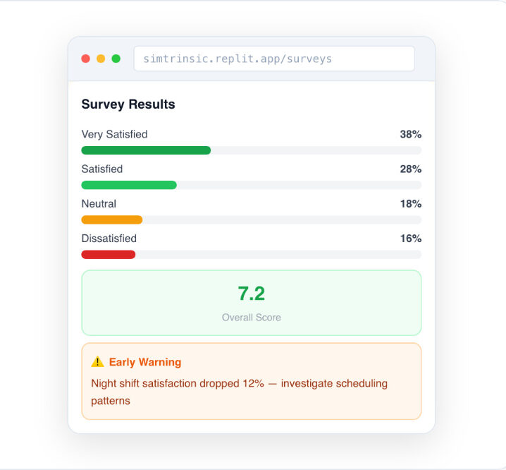 Survey and Feedback Engine Dashboard